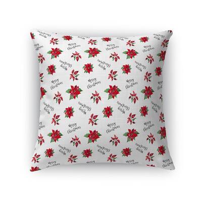 POINSETTIA Accent Pillow By Terri Ellis