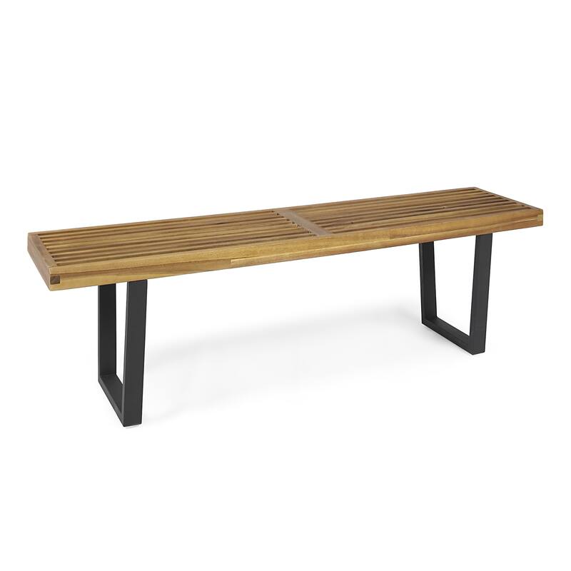 Fresno Outdoor Acacia Dining Bench by Christopher Knight Home