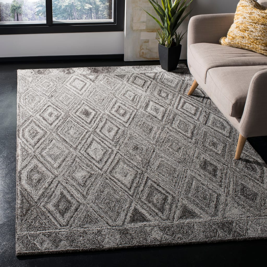 SAFAVIEH Handmade Abstract Eivor Modern Wool Rug