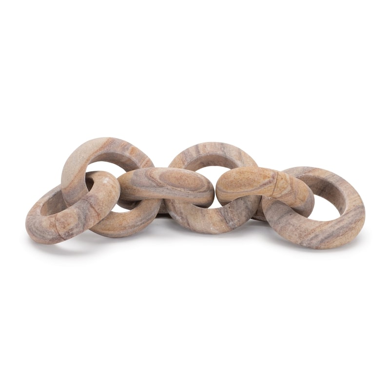 Six Link Chain Sandstone Decoration - 11"