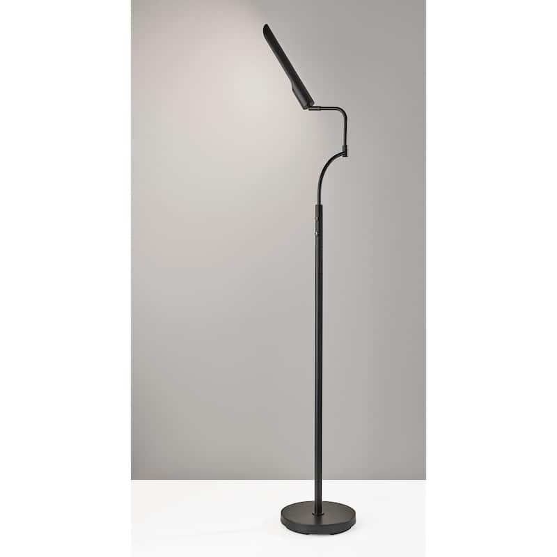 Zane LED Floor Lamp w. Smart Switch- Black