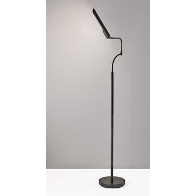 Zane LED Floor Lamp w. Smart Switch- Black