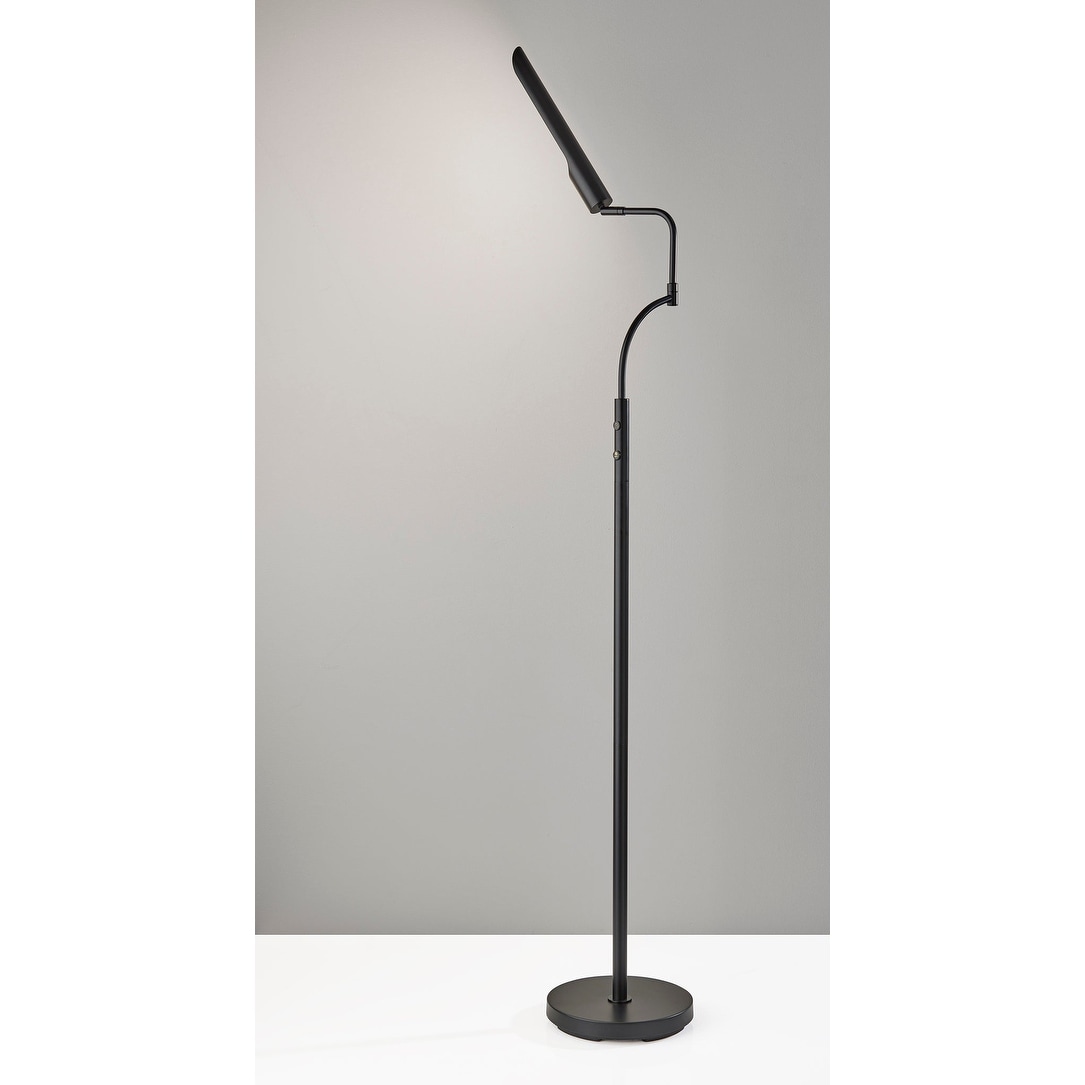 Zane LED Floor Lamp w. Smart Switch- Black
