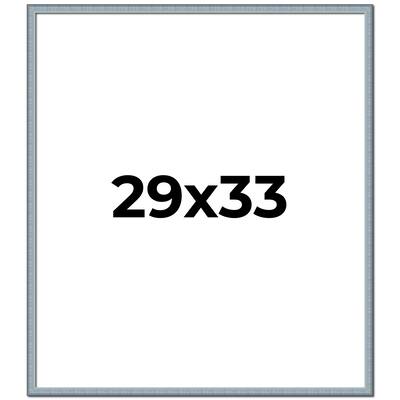 29x33 Frame Rustic Sky Blue Solid Wood Picture Frame | 0.75 Inch