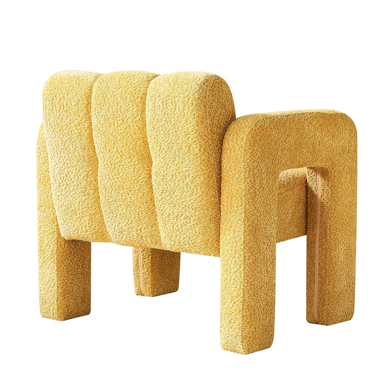 Yellow 31.1" Accent Chair with High-Density Foam