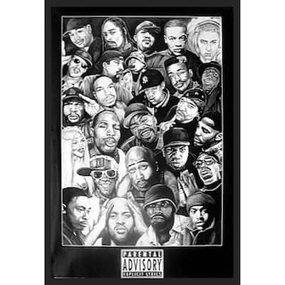RAP Gods Framed Art Poster - 24 x 36 Inch