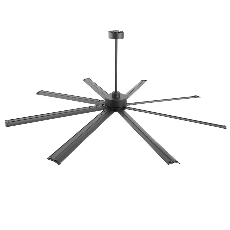 Large 72"/84"/96"/120" Black Ceiling Fan with Remote without Light-6/8 Aluminum Blades
