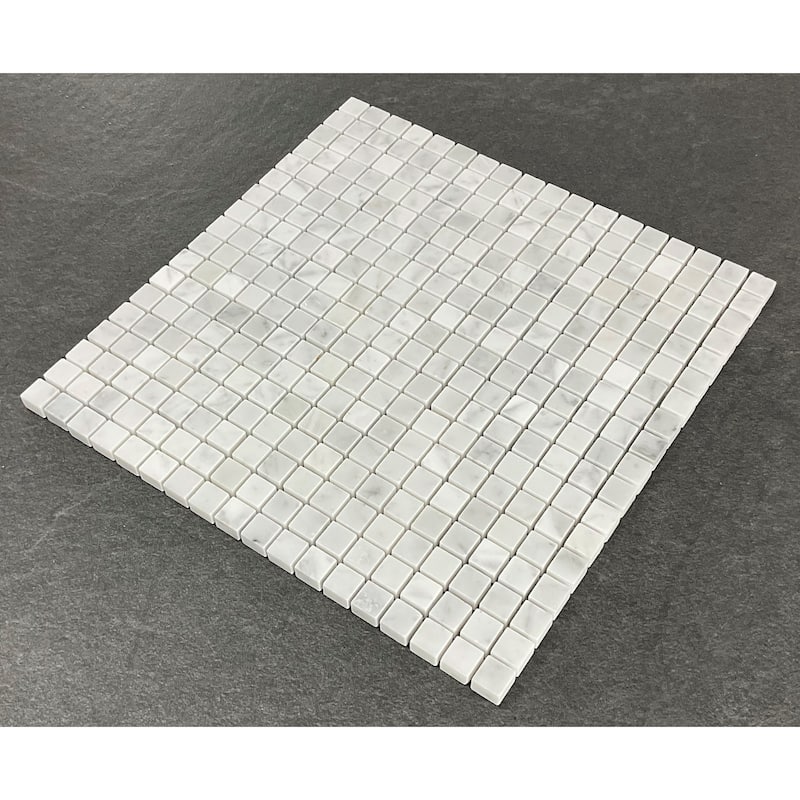 5/8 x 5/8 Grid Marble Mosaic Tiles