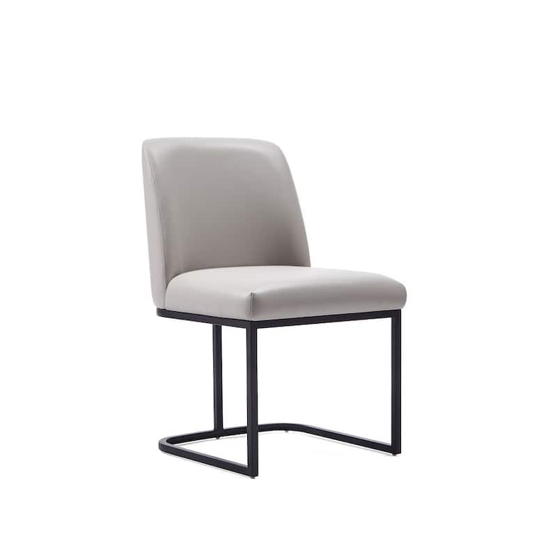 Manhattan Comfort Serena Faux Leather Dining Chair (Set of 2)