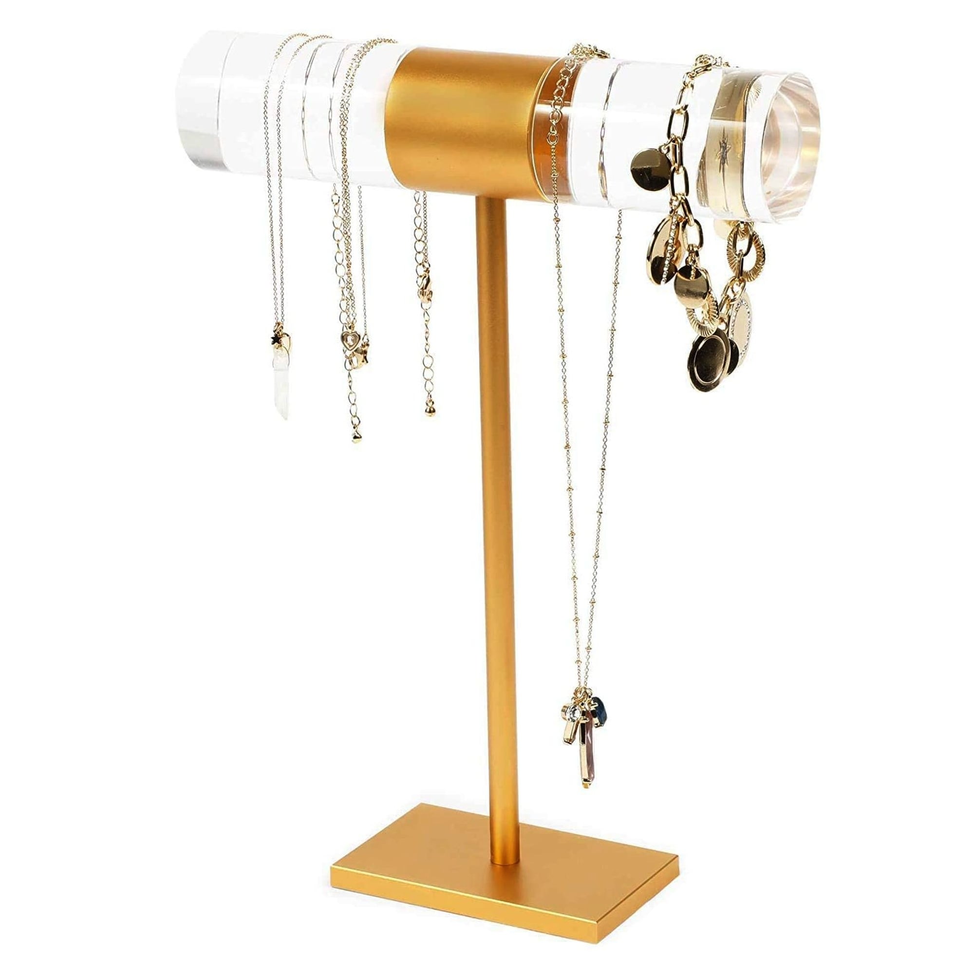 Acrylic t deals bar jewelry stand