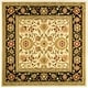 preview thumbnail 29 of 95, SAFAVIEH Lyndhurst Ambrogina Traditional Area Rug 10' x 10' Square - Ivory/Black