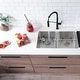 preview thumbnail 1 of 21, STYLISH 29 inch L x 18 inches W Double Bowl Undermount and Drop-in Stainless Steel Kitchen Sink - 29" x 18" x 8" With Bottom Grids