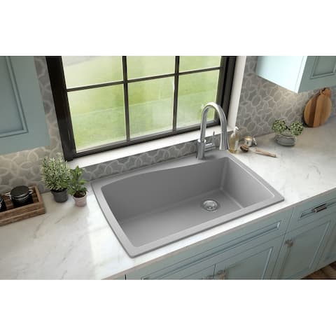 Karran Drop-In Quartz Single Bowl Kitchen Sink
