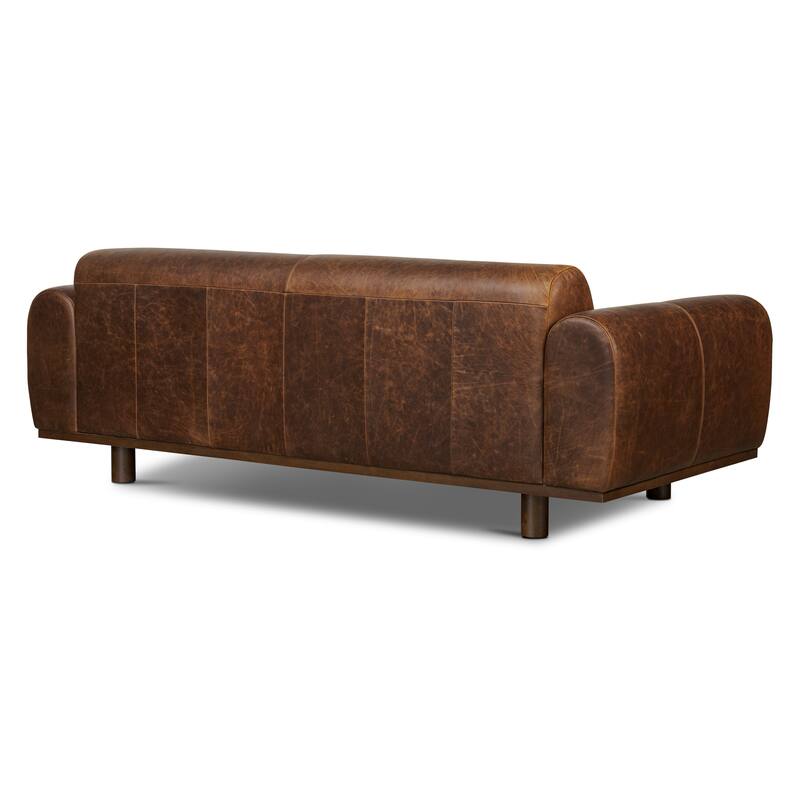 Poly and Bark Brescia Sofa in Chocolate Brown