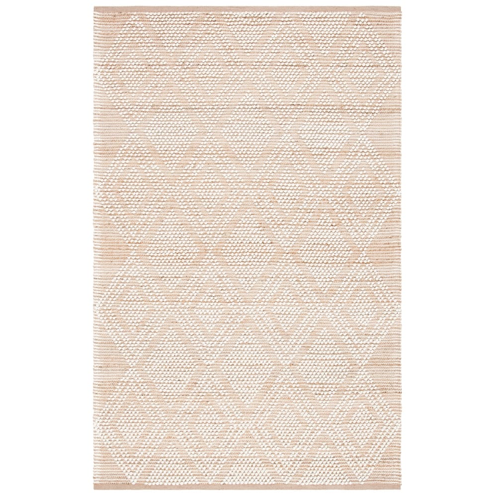 SAFAVIEH Handmade Natura Ulderica Diamond Jute & Wool Rug