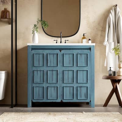 36" Bathroom Vanity with Sink,Combo Cabinet Set,Bathroom Storage Cabinet