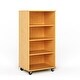 preview thumbnail 7 of 21, Tot Mate Open Single Sided Mobile Storage Locker, Write-on Wipe-off Markerboard Back, 60H Maple