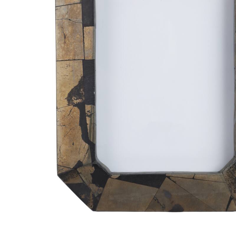 Decorative Antiqued Metal Photo Frame - Brown