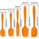 preview thumbnail 13 of 11, 5pcs Silicone Spatula Set Heat Resistant Non Stick Spatula Orange