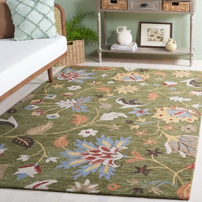 SAFAVIEH Handmade Jardin Sibila Country Wool Rug