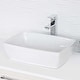 preview thumbnail 9 of 8, STYLISH 19 inch White Rectangular Porcelain Vessel Bathroom Sink - 19" x 13 3/8" x 5 3/4"