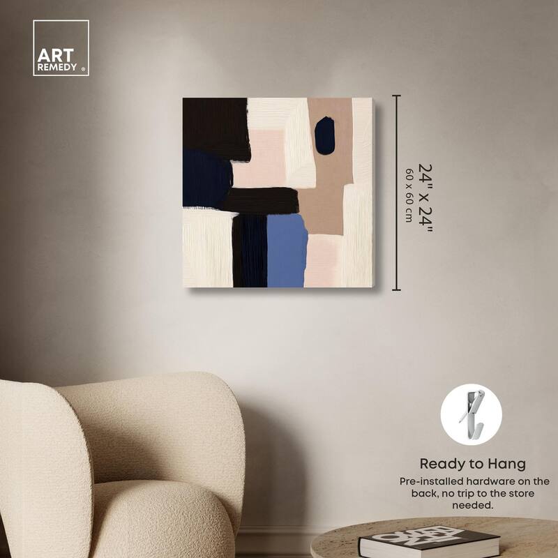 Blue Quietude II Canvas by Art Remedy, Gallery Wrapped
