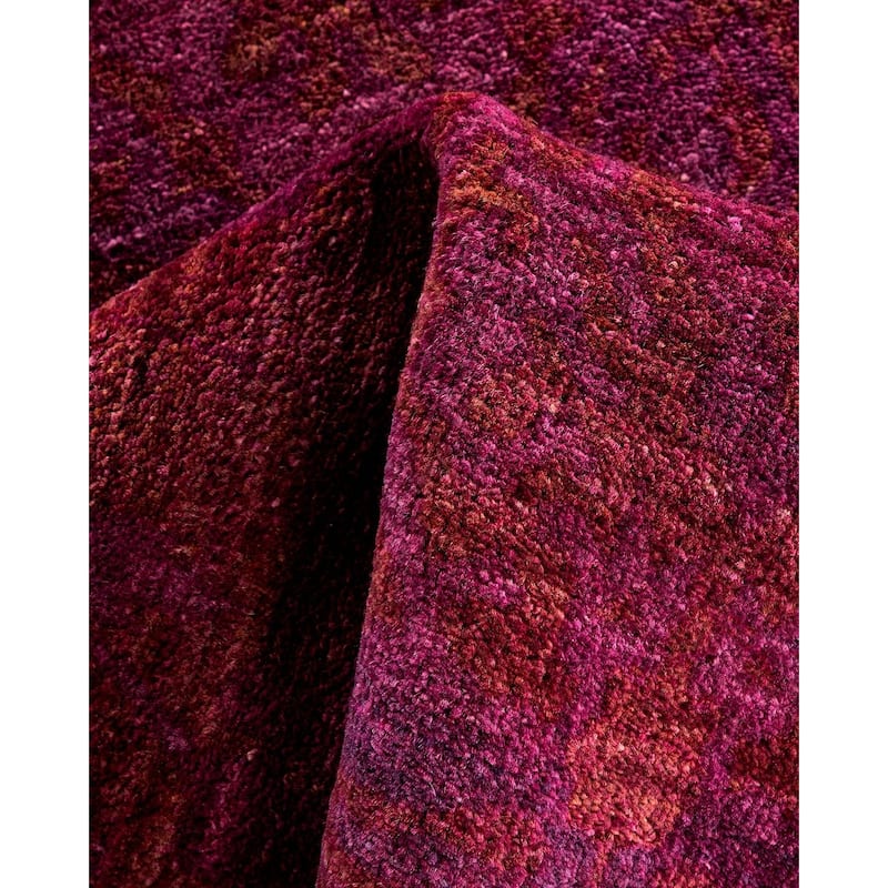 Vibrance One-of-a-Kind Hand-Knotted Area Rug - Purple, 3' 2" x 5' 3" - 3' 2" x 5' 3"