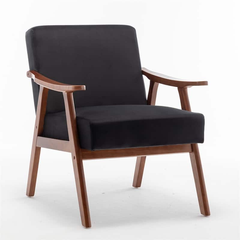 Mid-Century Modern Chair,Solid Wood Frame, Accent Chair