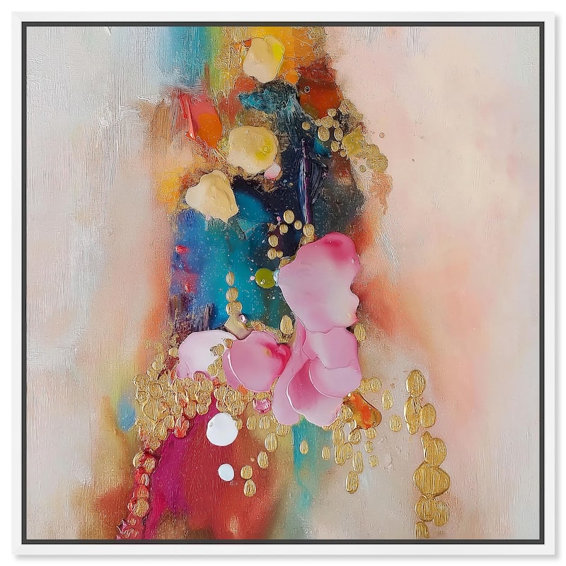 Explosive Rhythm II Canvas by Art Remedy - 16" x 16" - White