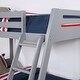 preview thumbnail 5 of 7, Grey Twin over Twin/ Full Bunk Bed with Underbed Drawers
