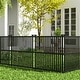 preview thumbnail 3 of 10, Costway 2/4 PCS Air Conditioner Fence Panels with Metal Ground Stakes
