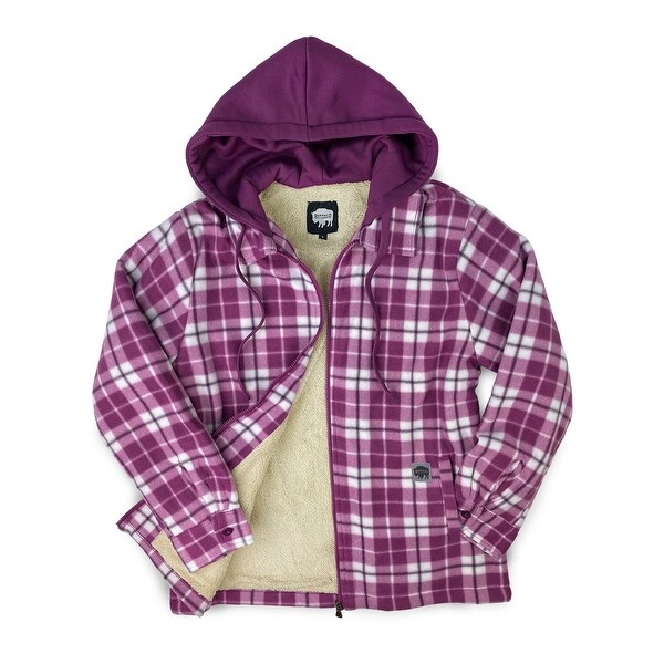 Buffalo Outdoors® Women's Sherpa Lined Hooded Fleece. Opens flyout.