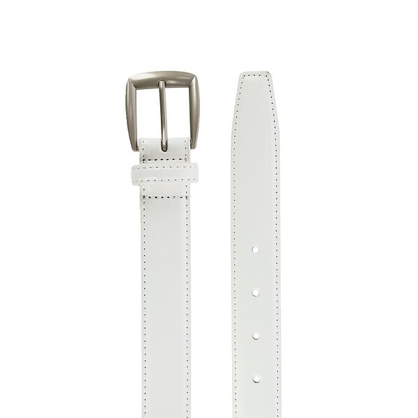 white dress belt mens
