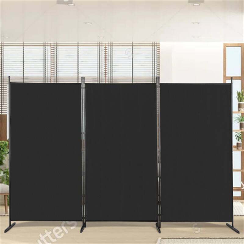 Trifold Plastic Foot Carbon Steel Frame Foldable Screen