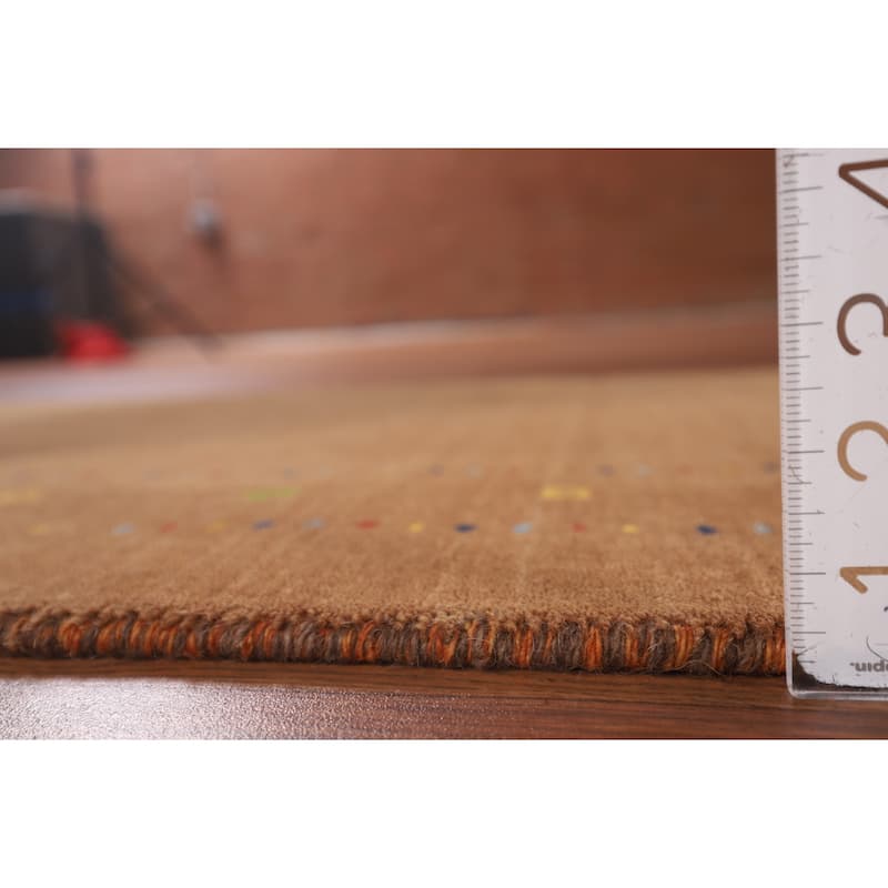 Tribal Gabbeh Oriental Runner Rug Hand-Knotted Wool Carpet - 2'3"x 9'4"