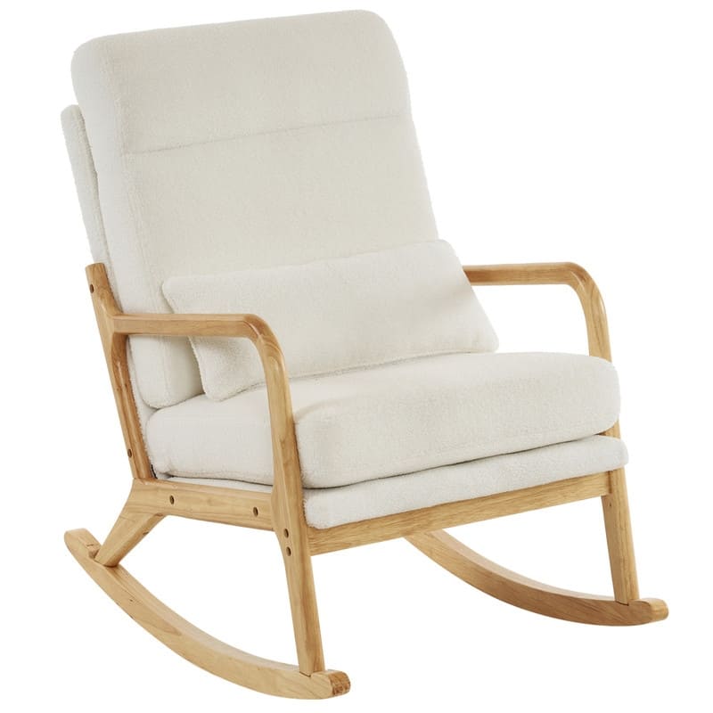 39.37'' W High-Back Dual-Use Upholstered Rocking Chair/Accent Chair