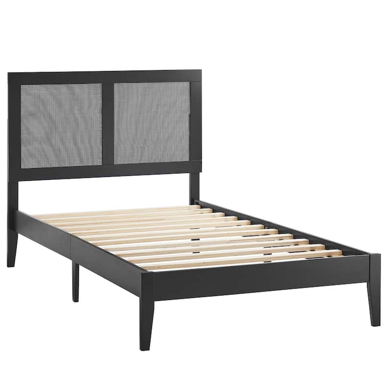 Sirocco Rattan and Wood Platform Bed