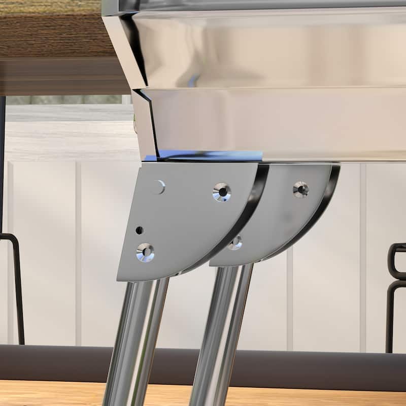 Portable Charcoal Grill, Stainless Steel Folding Outdoor BBQ Grill