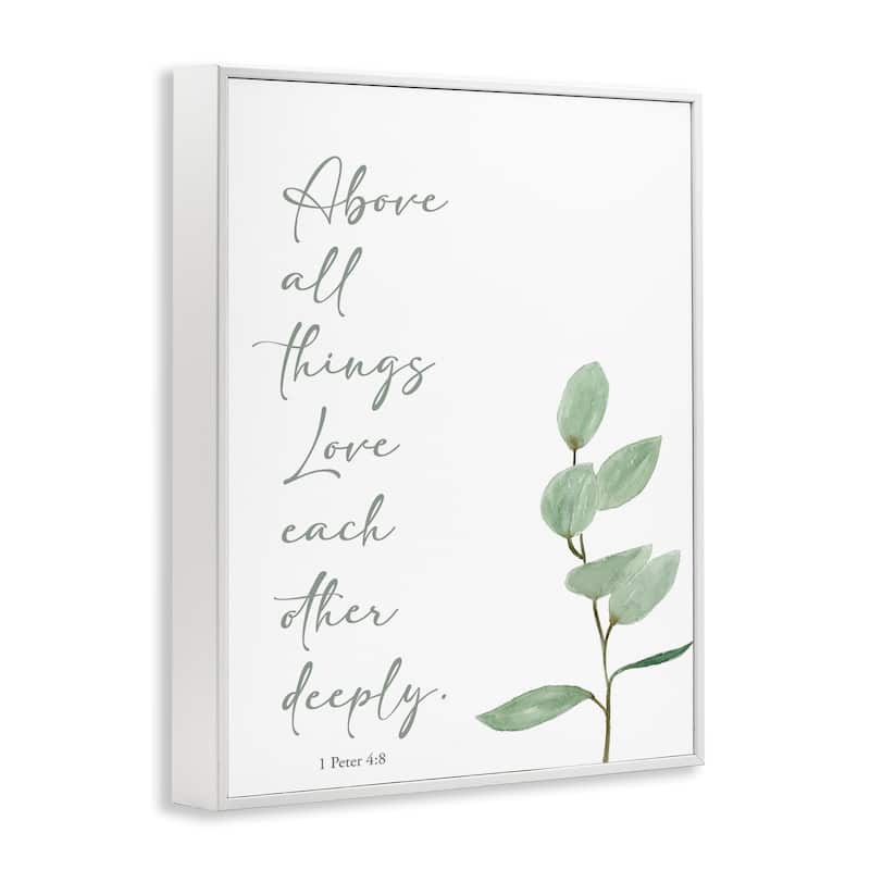 Stupell Love Each Other Deeply Framed Giclee Art Design By Lucille Price