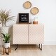 preview thumbnail 3 of 12, Deny Designs Pale Pink Bulbs Credenza (Birch or Walnut, 2 Leg Options)