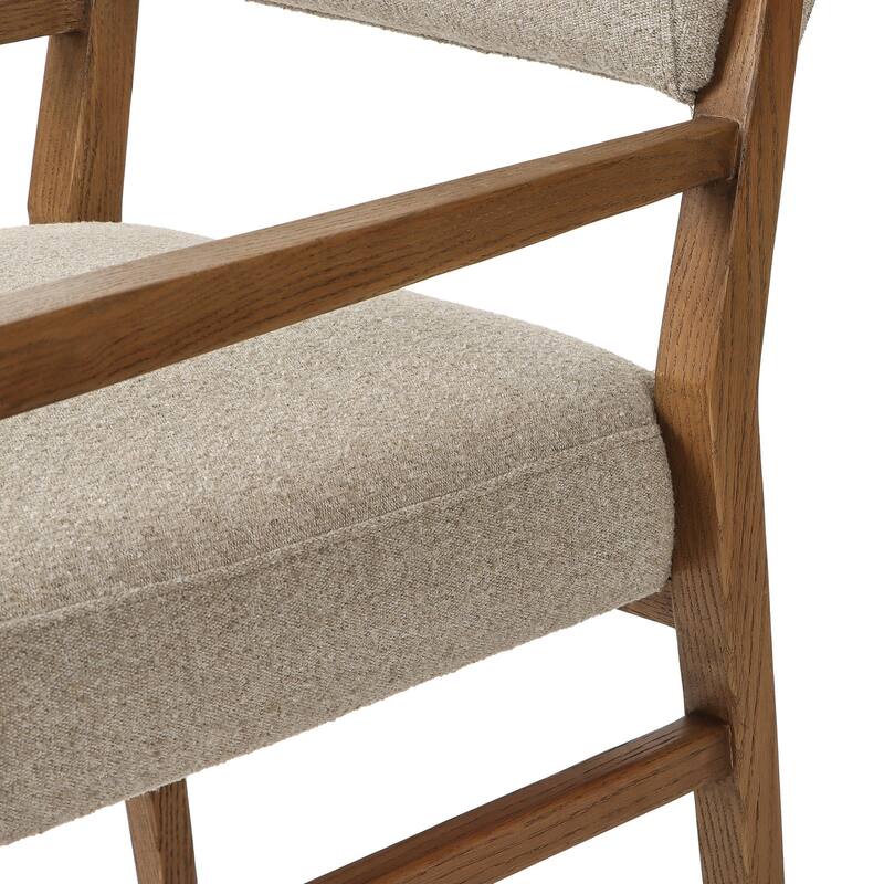 Pace Dining Arm Chair-Weslie Flax - 22.0W x 25.0 x 32.5H