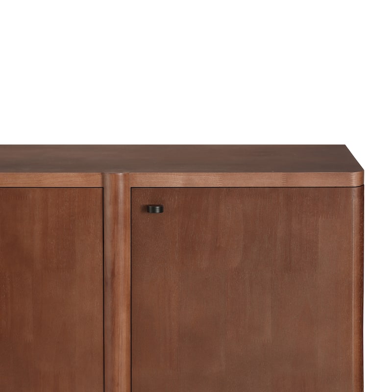Christopher Knight Home - Ethan Modern 60" Wide Storage Sideboard with Adjustable Shelves and Sleek Design