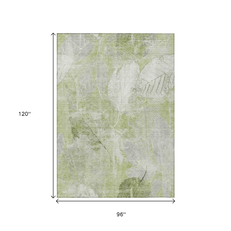 HomeRoots Floral Transitional Rectangle Outdoor Rug