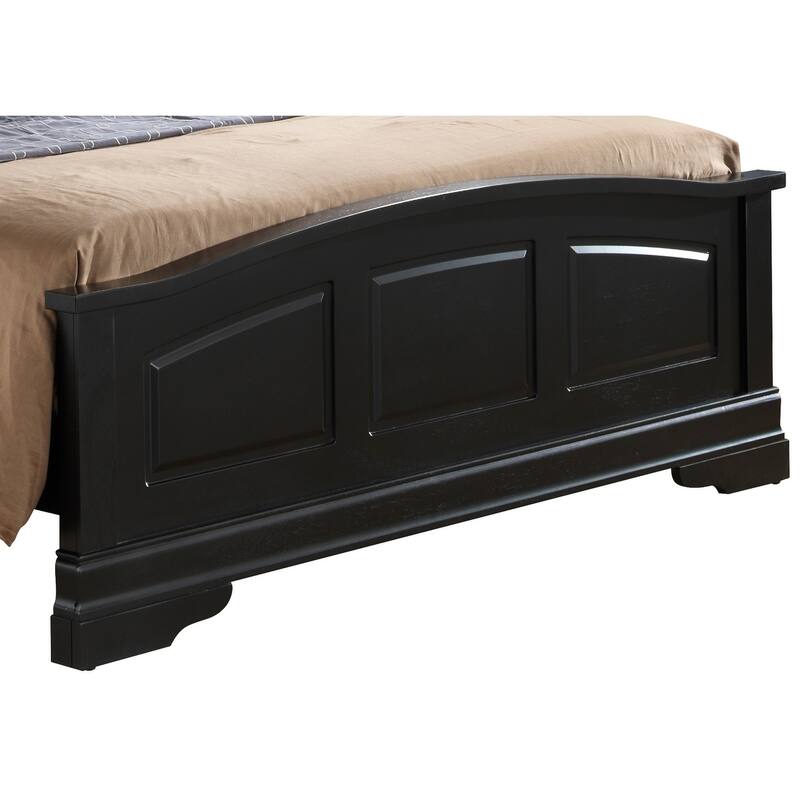 Full Size Traditional Platform Bed with Sturdy Particle Board Construction and Easy Assembly