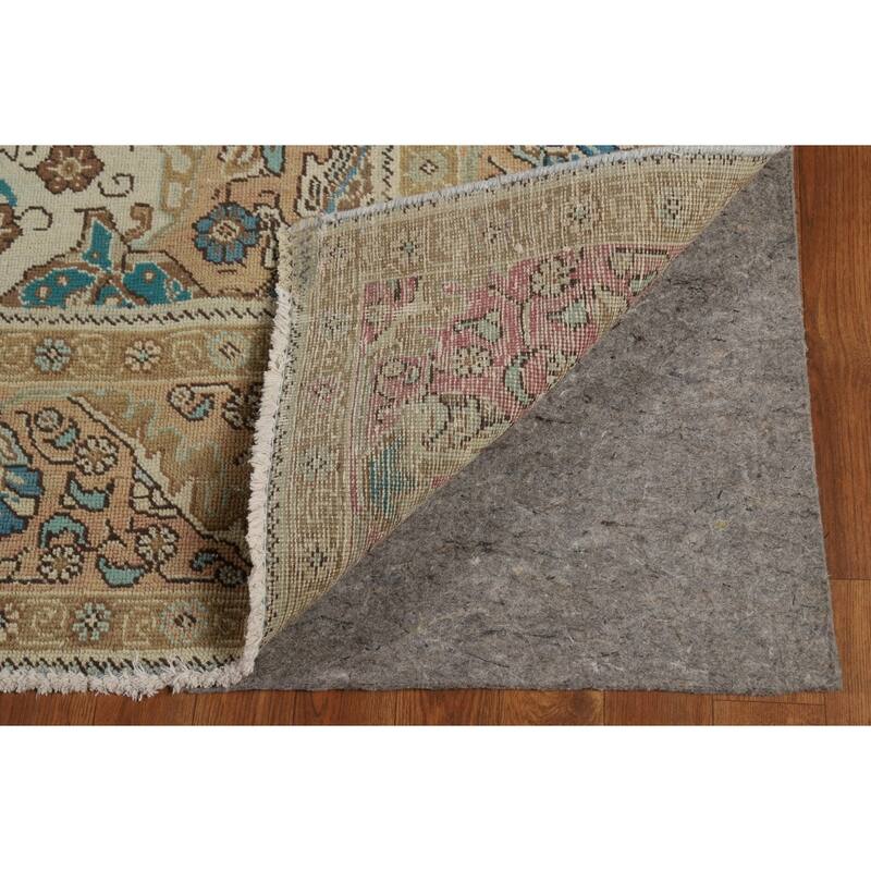 Tabriz Persian Vintage Area Rug Hand-Knotted Traditional Wool Carpet - 7'7" x 11'2"