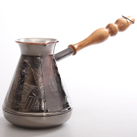 STP-Goods 23.7-oz Large Sphinx Copper Turkish Coffee Pot Cezve