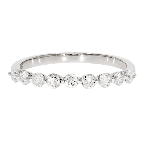 Prism Jewel I-J/I2-I3 0.50CT Round 2.40MM Natural Diamond Wedding Band