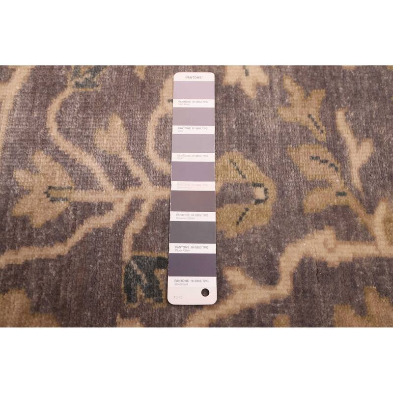 ECARPETGALLERY Hand-knotted Jules Serapi Dark Grey Wool Rug - 9'1 x 11'11