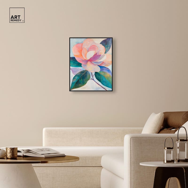 Pink Magnolia II Canvas by Art Remedy