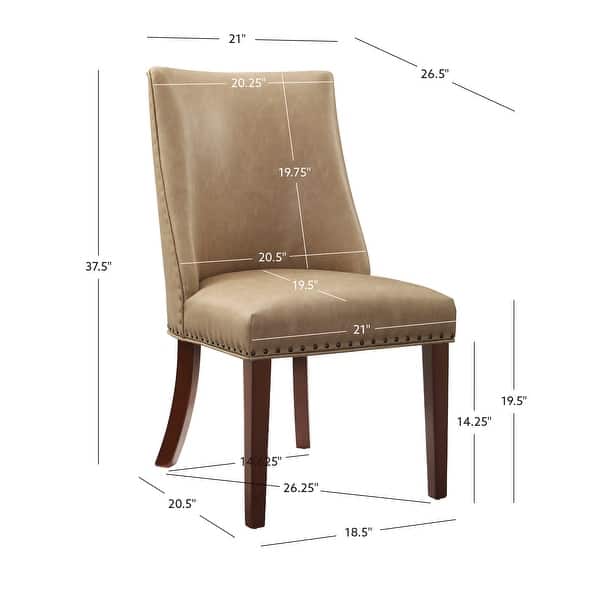 Allard Faux Leather Dining Chairs (Set of 2) On Sale Bed Bath & Beyond 37417349
